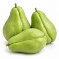 ಸೀಮೆ ಬದನೆಕಾಯಿ — Chayote on a white background