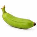 ಬಾಳೆಕಾಯಿ — Raw Banana on a white background
