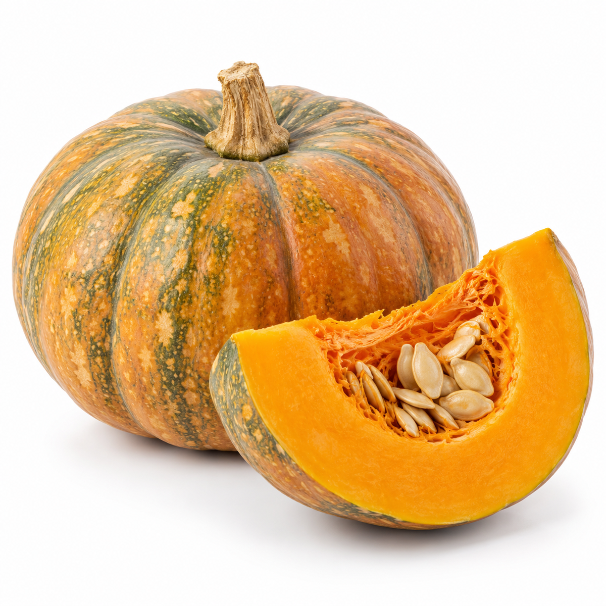 ಸಿಹಿ ಕುಂಬಳಕಾಯಿ — Sweet Pumpkin on a white background